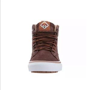Vans kids 11 youth preschool leather hightops new